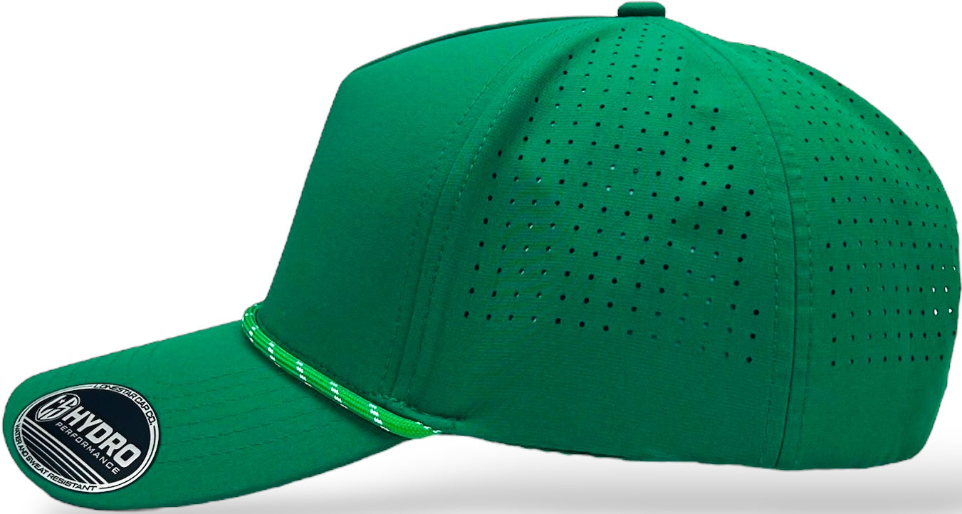 5 Panel Hydro Cap: Dallas Green with Rope Snapback