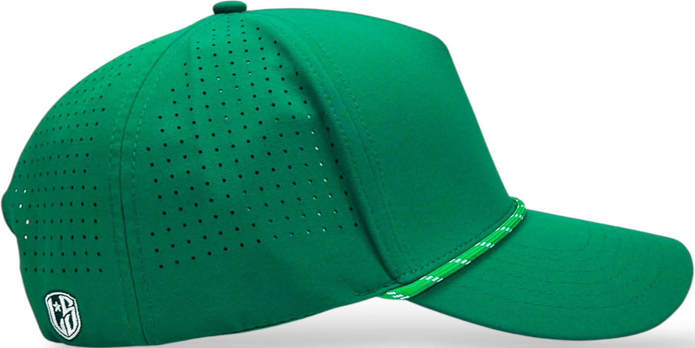 5 Panel Hydro Cap: Dallas Green with Rope Snapback