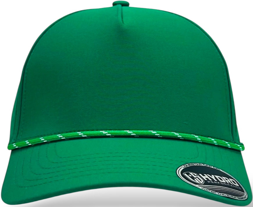 5 Panel Hydro Cap: Dallas Green with Rope Snapback