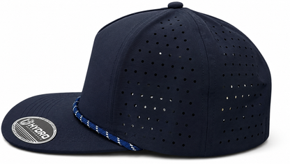 5 Panel Hydro Cap: navy - navy/white Rope Snapback