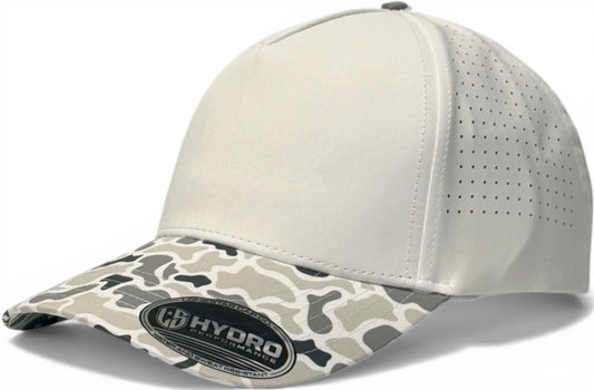 5 Panel Hydro Cap: Grey Camo