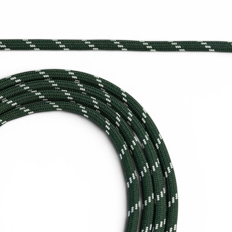 Forest Green - White Rope