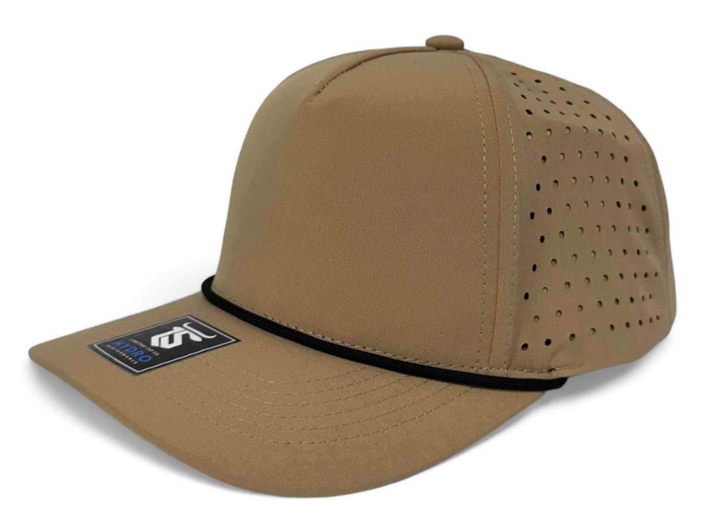 Youth 5 Hydro Cap in Desert Brown with Black Rope Snapback, ideal for active kids and outdoor adventures.