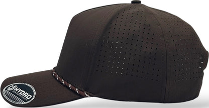 5 Panel Hydro Cap: CHOCOLATE with Rope Snapback