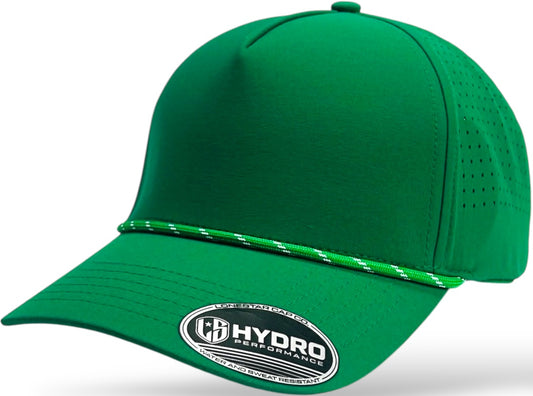 5 Panel Hydro Cap: Dallas Green with Rope Snapback