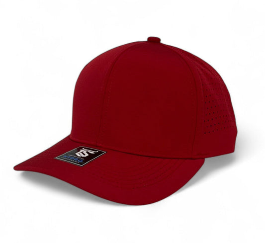 6 Panel Hydro Cap: Red (NO ROPE)