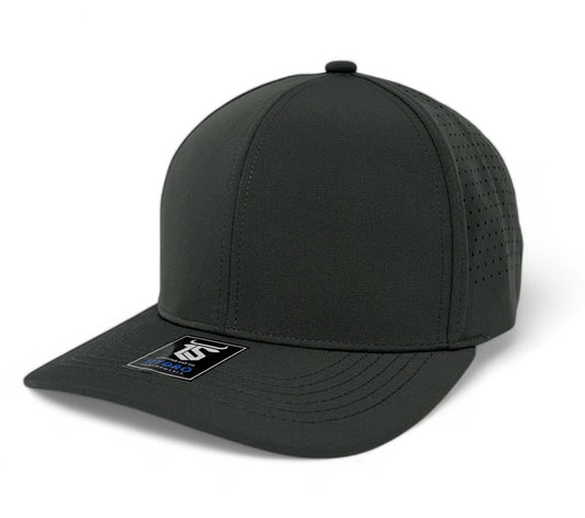 6 panel Hydro Cap: Charcoal Grey (NO ROPE)